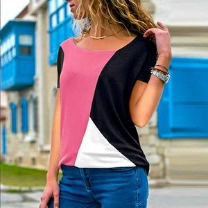 Sarin Mathews Womens Shirts Casual Tee Shirts Short Sleeve